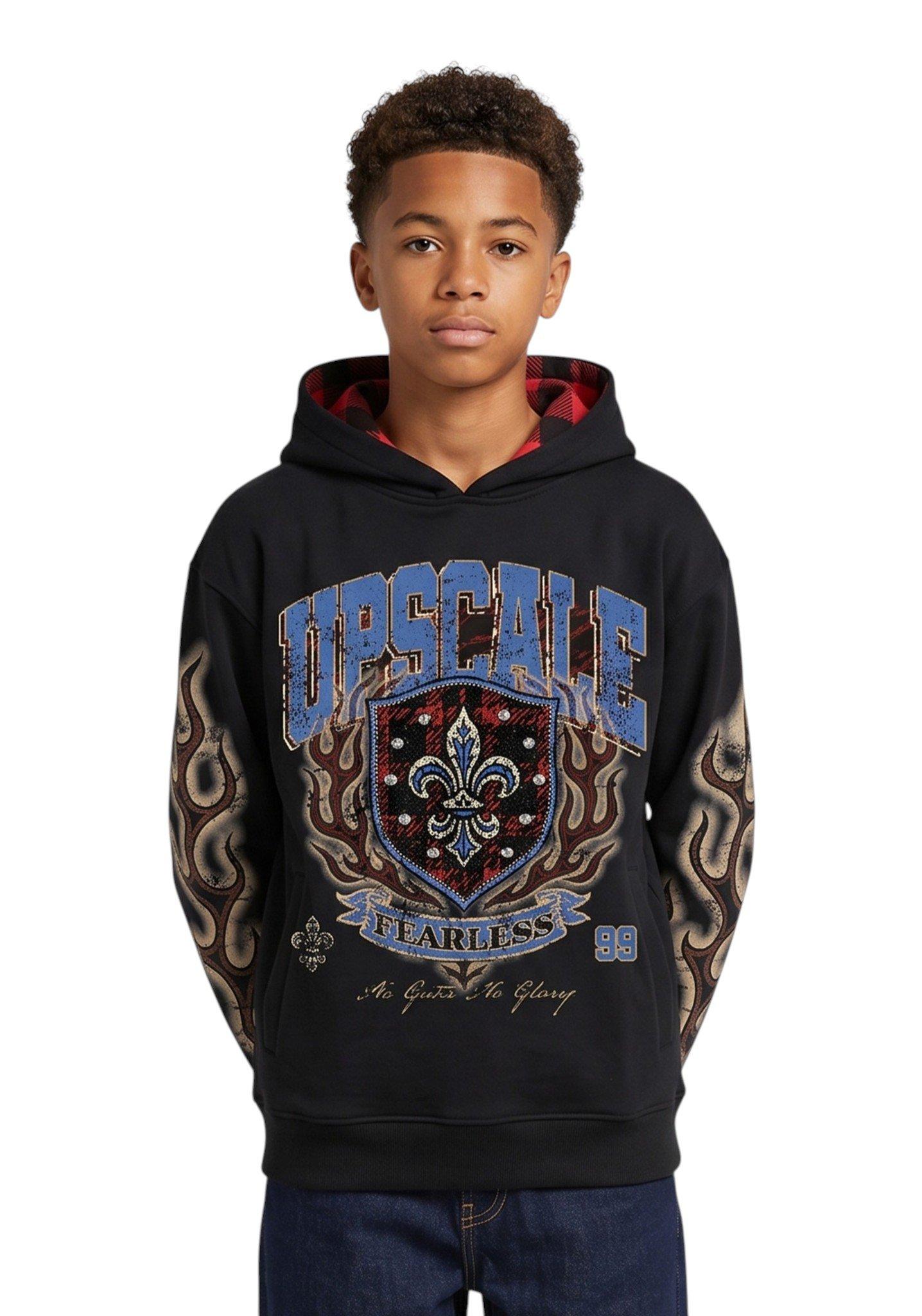HO26 MULTI ACID WASH HOODIE - BLACK